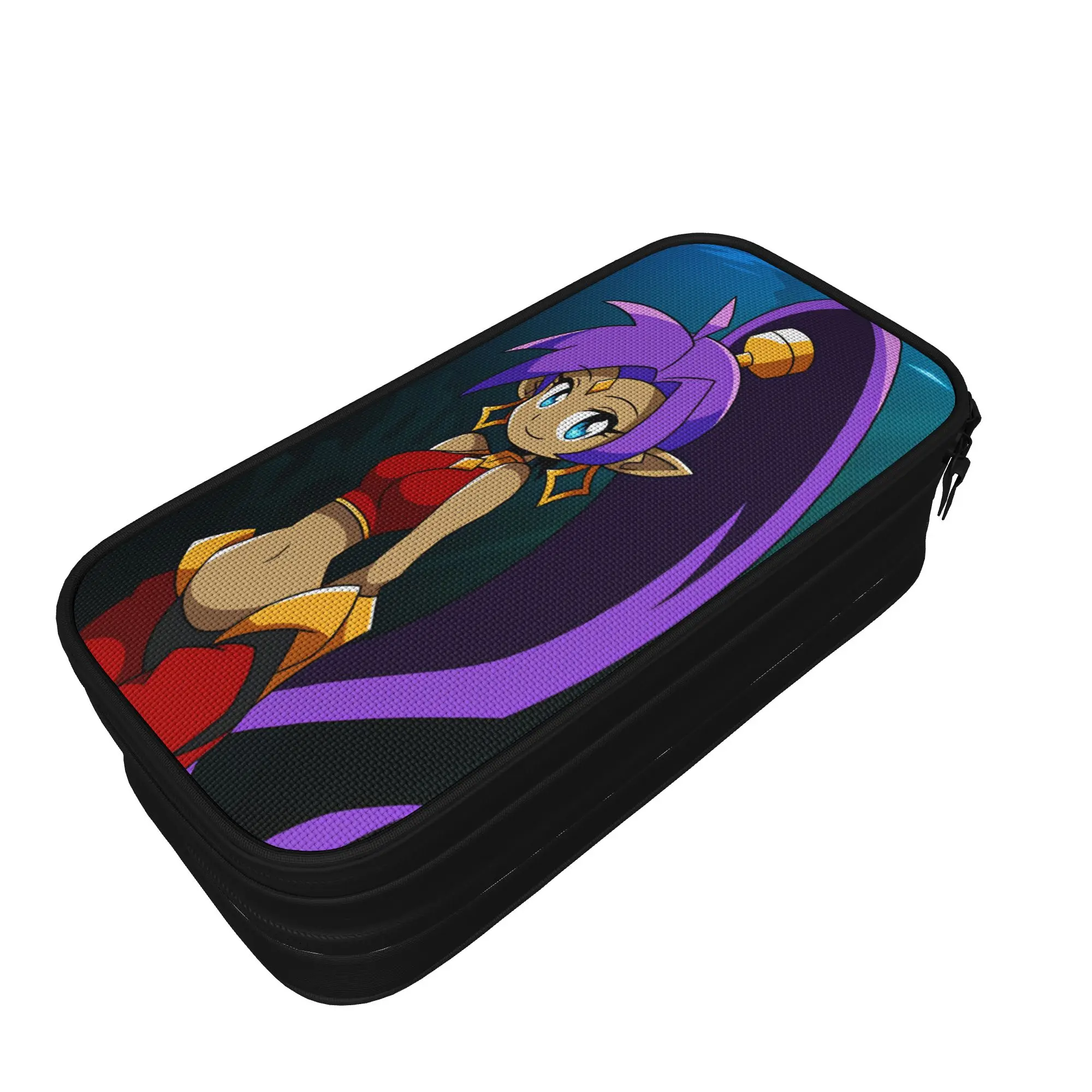 Shantae Half Genie Pencil Case  Portable Pencil Box Kids Zipper Kawaii School Pencil Cases Graphic Supplies