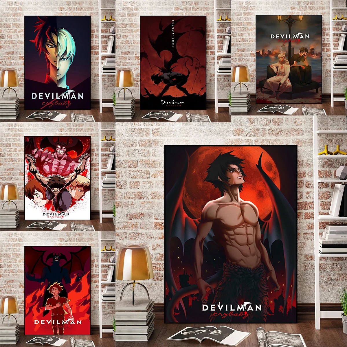 Home Decorations Devilman Crybaby Poster Wall Posters Room Decor Painting Tableau Decoration Mural Decorative Paintings Art the