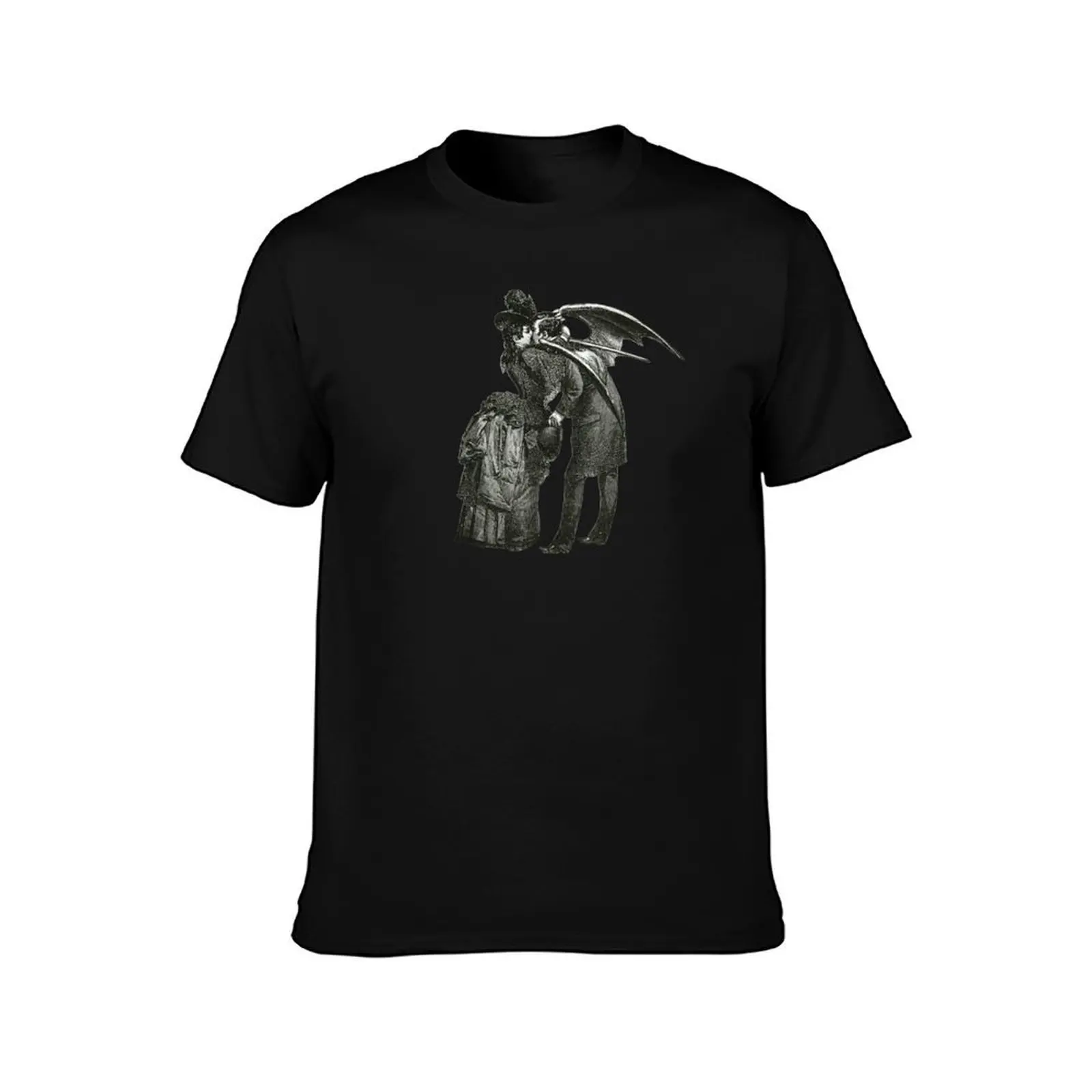 Kiss of the Demon Isolated T-Shirt Big Size Daily Wear T-Shirt