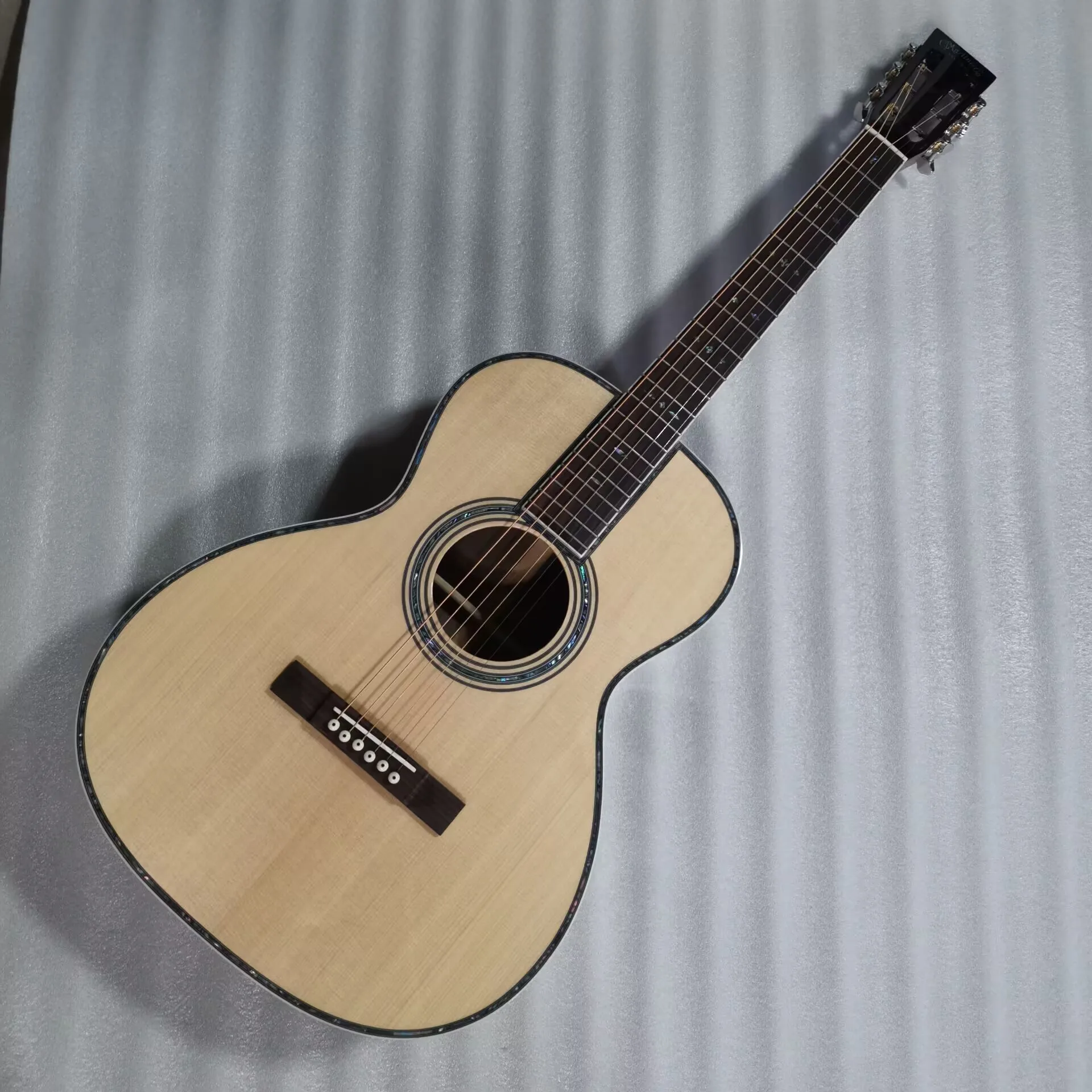 جيتار صالون 12 فريتس، جيتار مفتوح الرأس، جيتار كهربائي صوتي مخصص OO #3