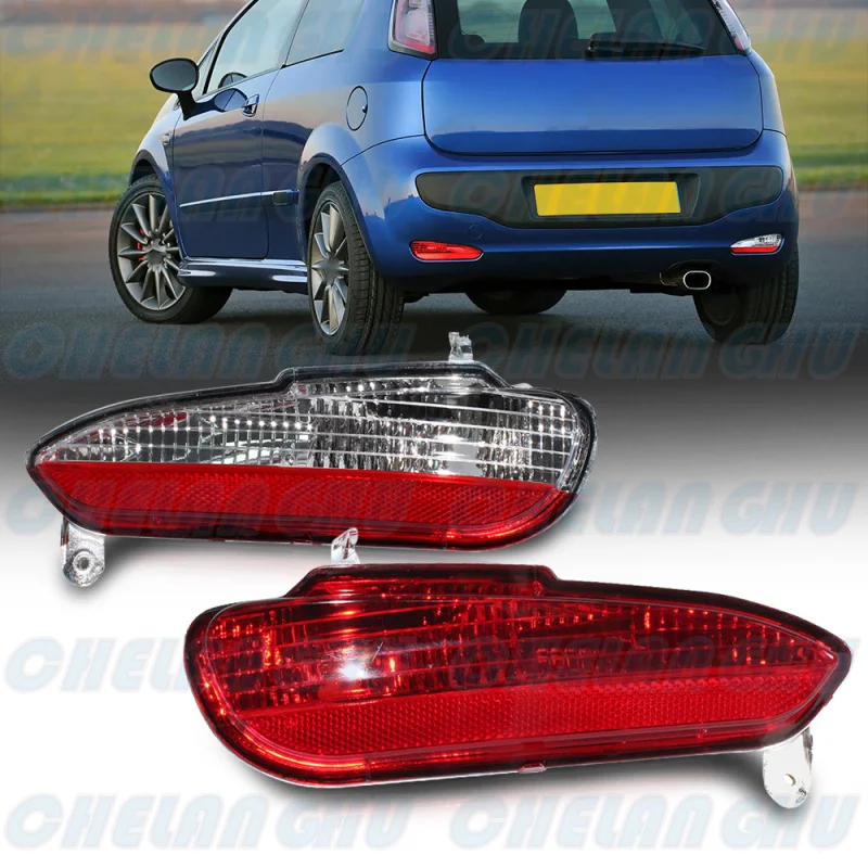 

For Fiat PUNTO EVO (199) 2009 2010 2011 2012 1 Pair Rear Bumper Reflector Light Lamp 51854698 51854694