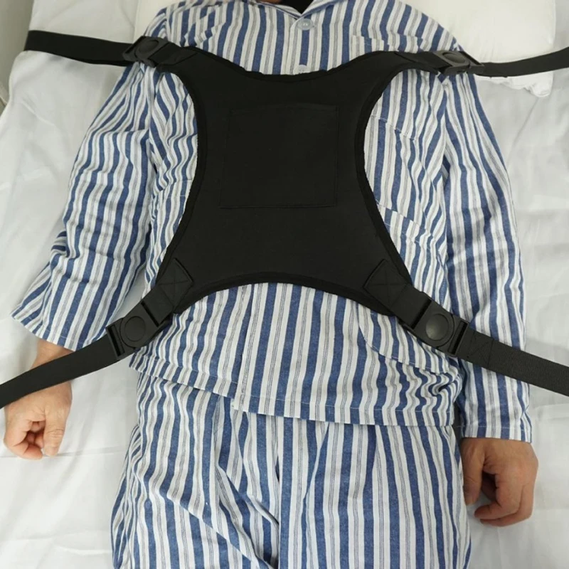 Vest-Style Backrest Wheelchair Girdle Patient Wheelchair Anti-Fall Restraint Support Fixed Protective Strap