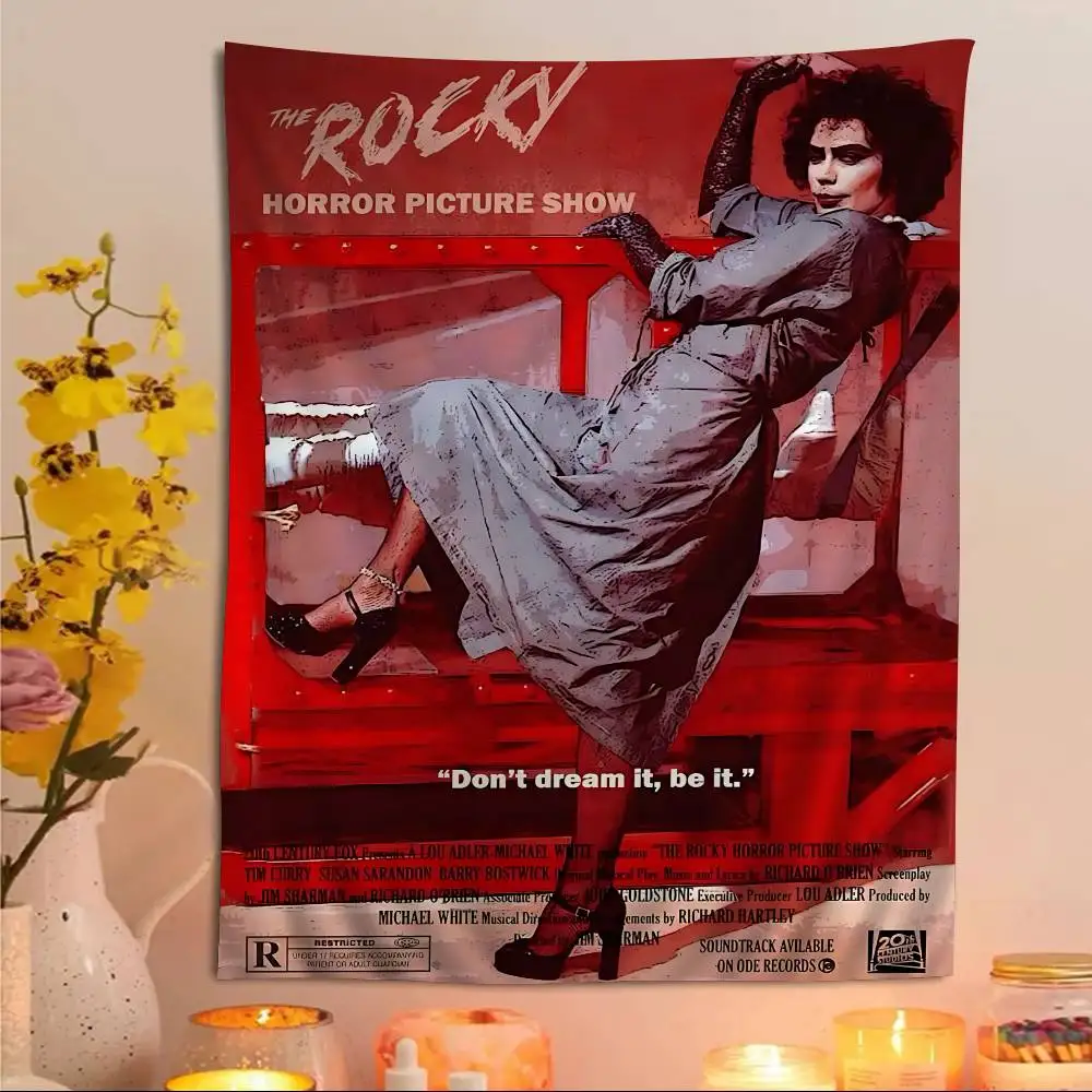 Cult Musical The Rocky Horror Picture Show Colorful Tapestry Wall Hanging Hanging Tarot Hippie Wall Rugs Dorm Wall Art Decor