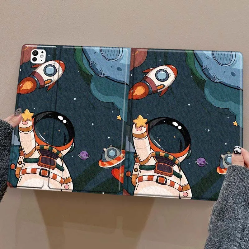 Luxury Fun Astronaut For iPad Pro Air mini 7 6 5 4 11th 10th 7th 6th 5th Inch Tablet Case Soft