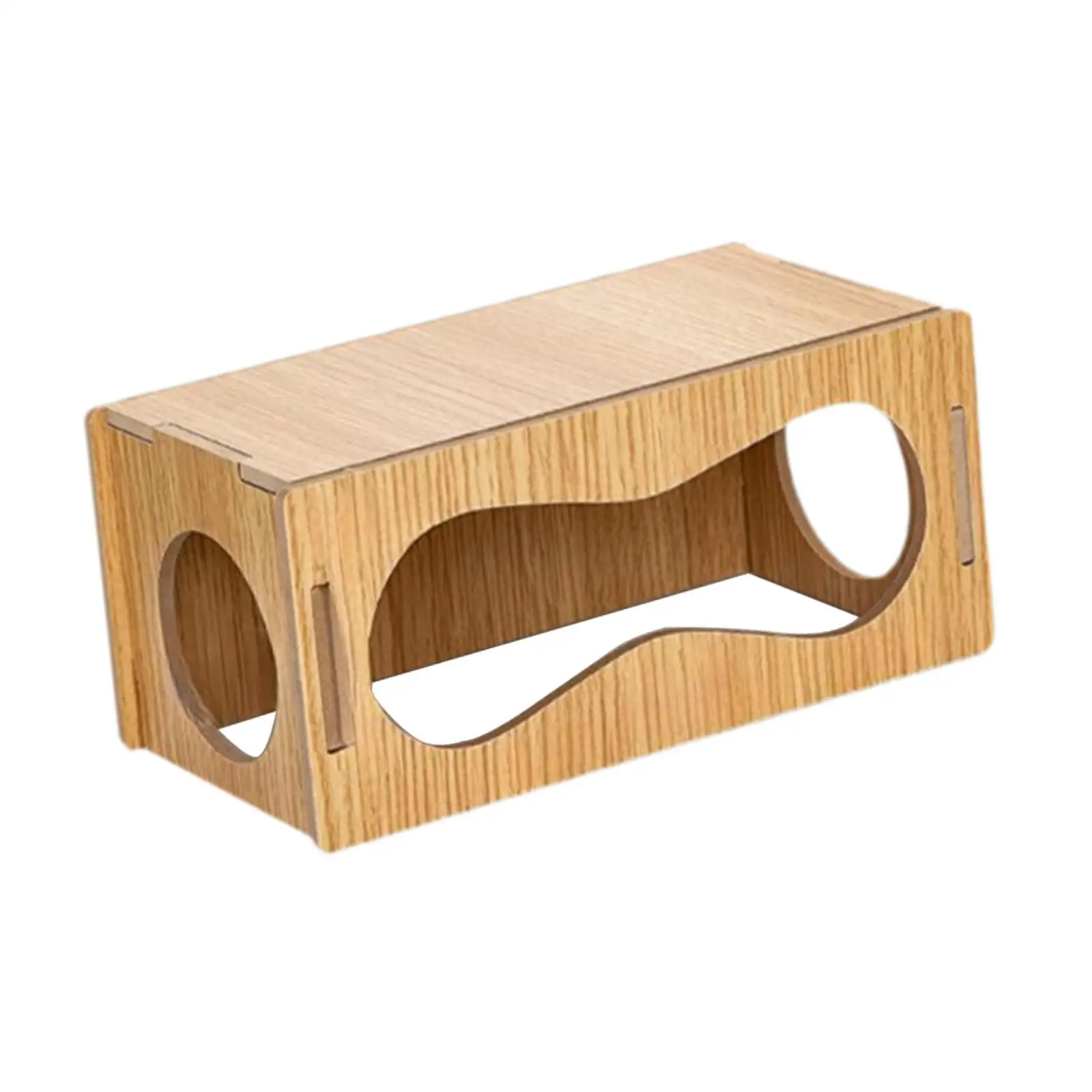 Hamster Tunnel Wood Tube Tunnel Cage Accessory Interesting Hideout Hamster Exploring Toys for Rat Hedgehog Pet Supplies
