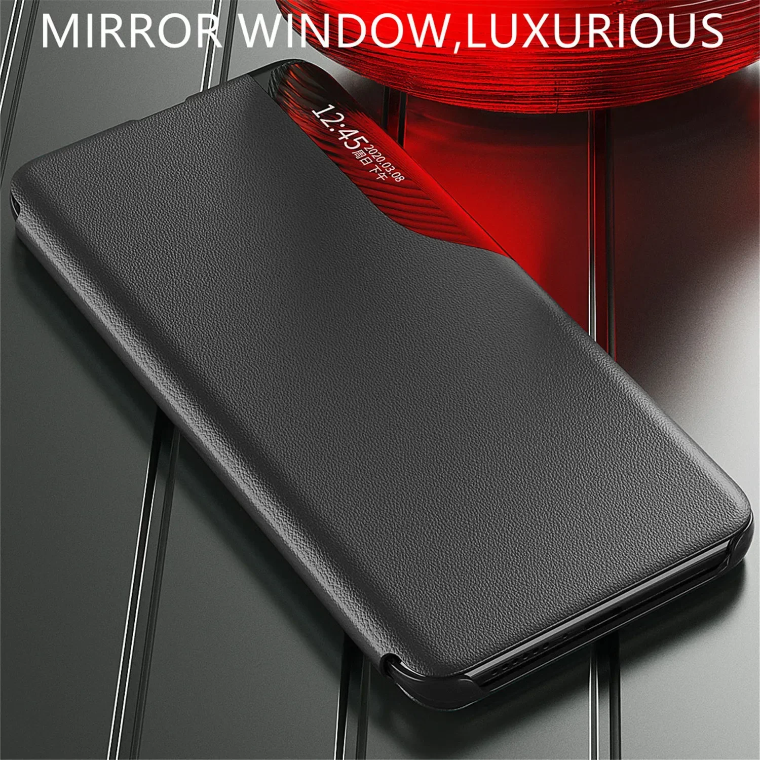 Leather Flip Phone Case For Samsung Galaxy S20 FE S21 S22 S23 S24 Ultra S8 S9 S10 Plus Wallet Stand Cover Magnetic Bag