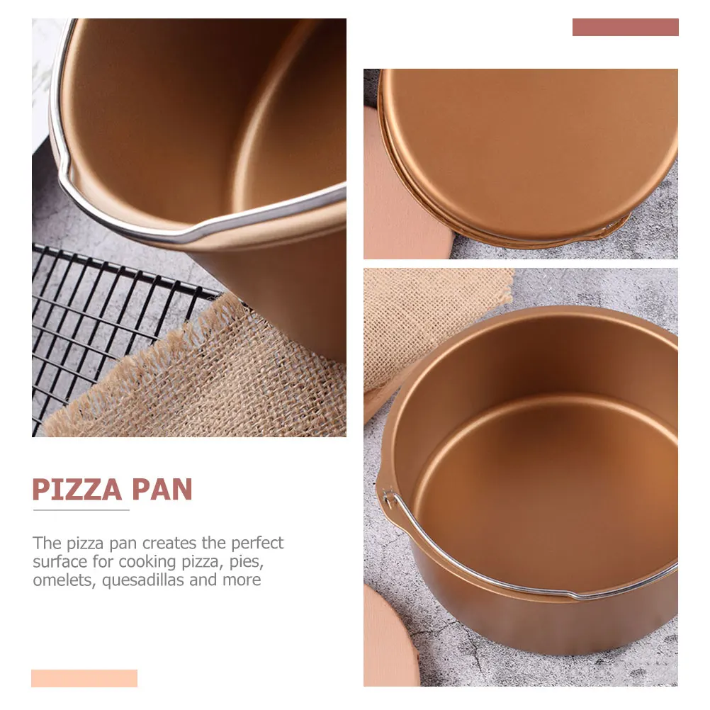 

s Baking Mold Set Air Fryer Accessories Carbon Steel Non stick Coating Pizza Pan Mold Kitchen Tools Round Cake Baking for Air
