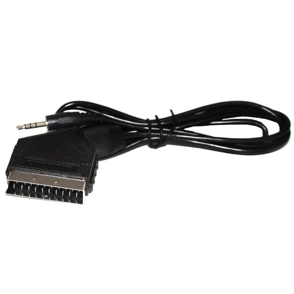 1Pc Scart Cable 21 Pin Scart Jack To 3.5mm Male Stereo Jack Full HD TV Multiple Shieldings Precision Connector 3.5 Audio Cable