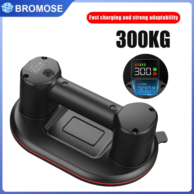 Image of 300KG Tragkraft Schwerlast-Smart-Display Großer Elektrischer Vakuum-Saugheber für Glas und Fliesen 3600mAh Vakuum-Sauger Hebewerkzeug