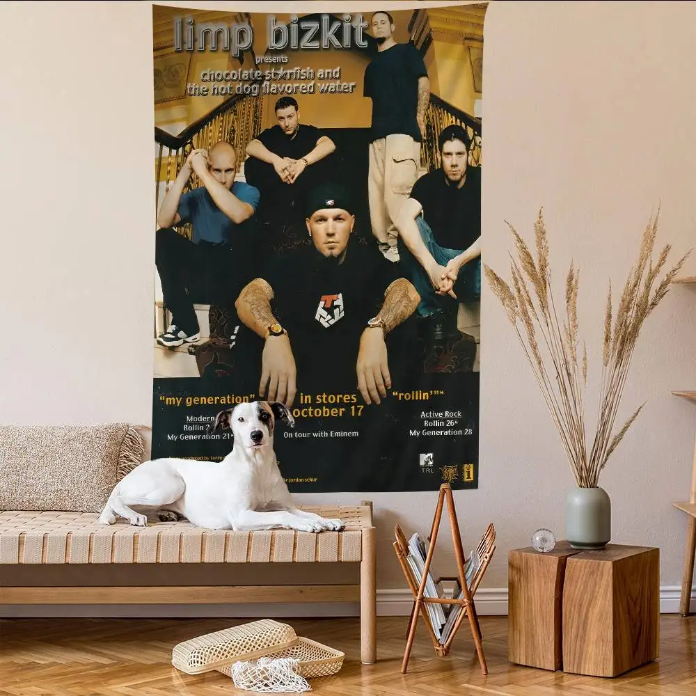 

Limp Bizkit Band Cartoon Tapestry Home Decoration Hippie Bohemian Decoration Divination Home Decor