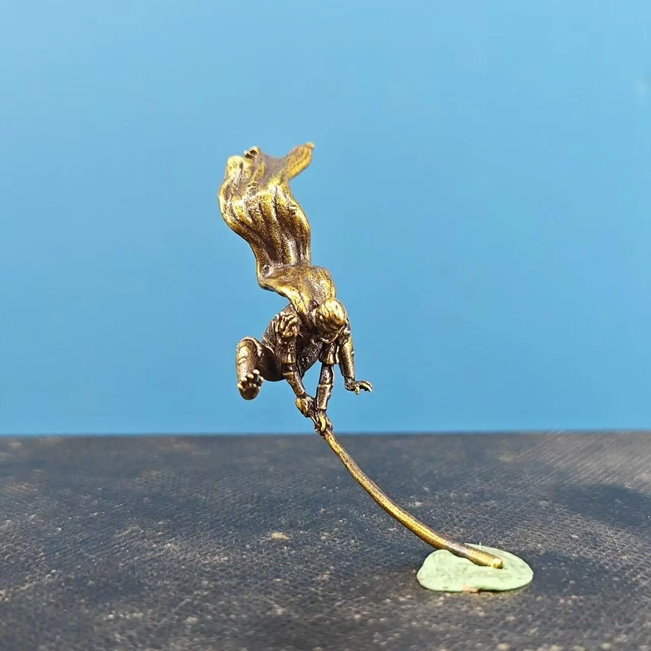 Sun Wukong Model Miniature Landscape Artificial Hill Bonsai Fish Tank Decorative Figure Brass Ornament