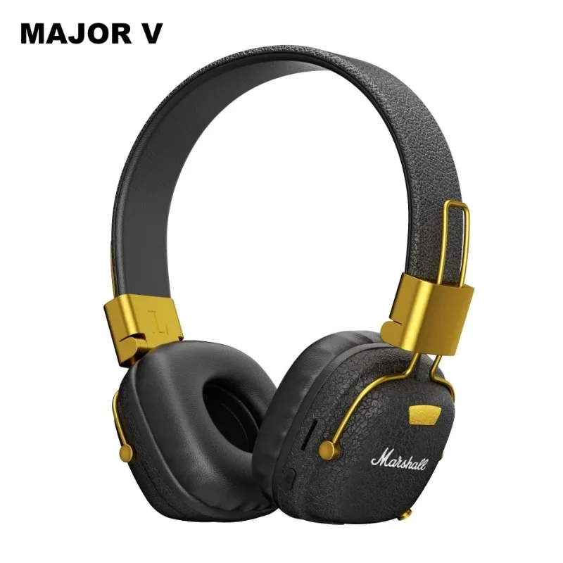 MAJOR V Wireless Bluetooth Headphones Classic Earphones Deep Bass Foldable Pop Rock Retro Music Microphone Headset