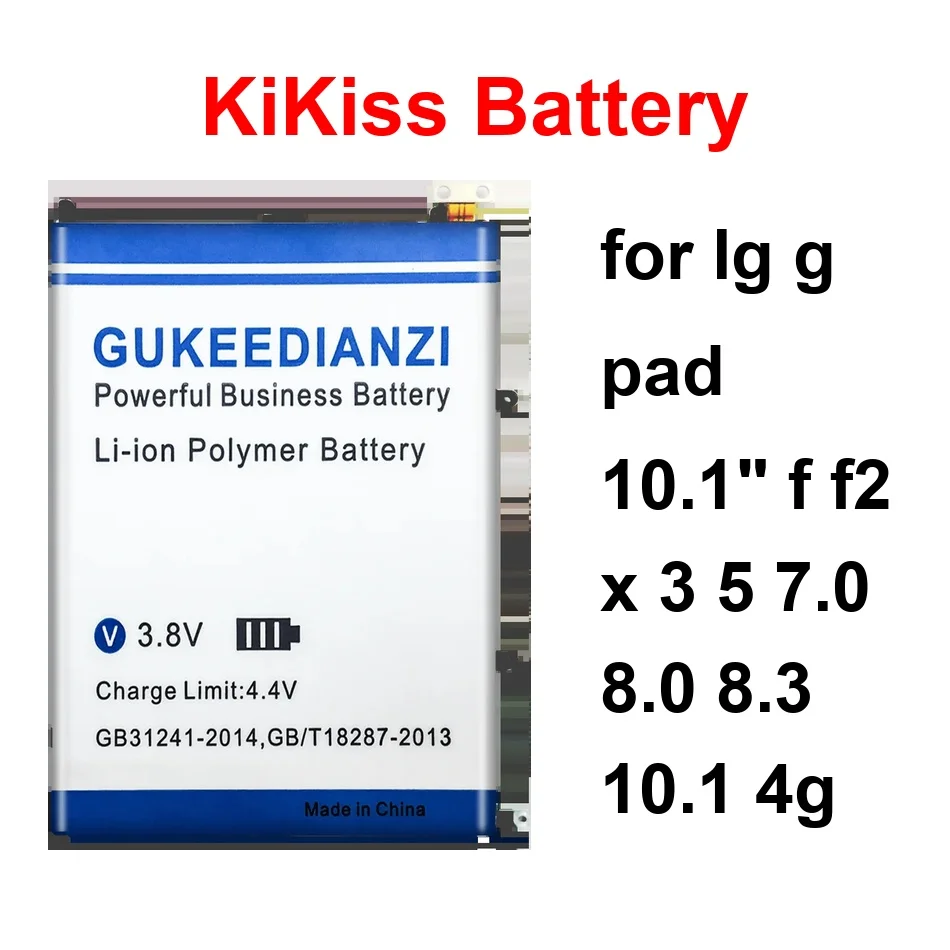 

Tablet Battery Long-Lasting Performance BL-T12 BL-T14 BL-T31 3850-12000mAh For LG g Pad 10.1" f F2 x 3 5 7.0 8.0 8.3 10.1 4G