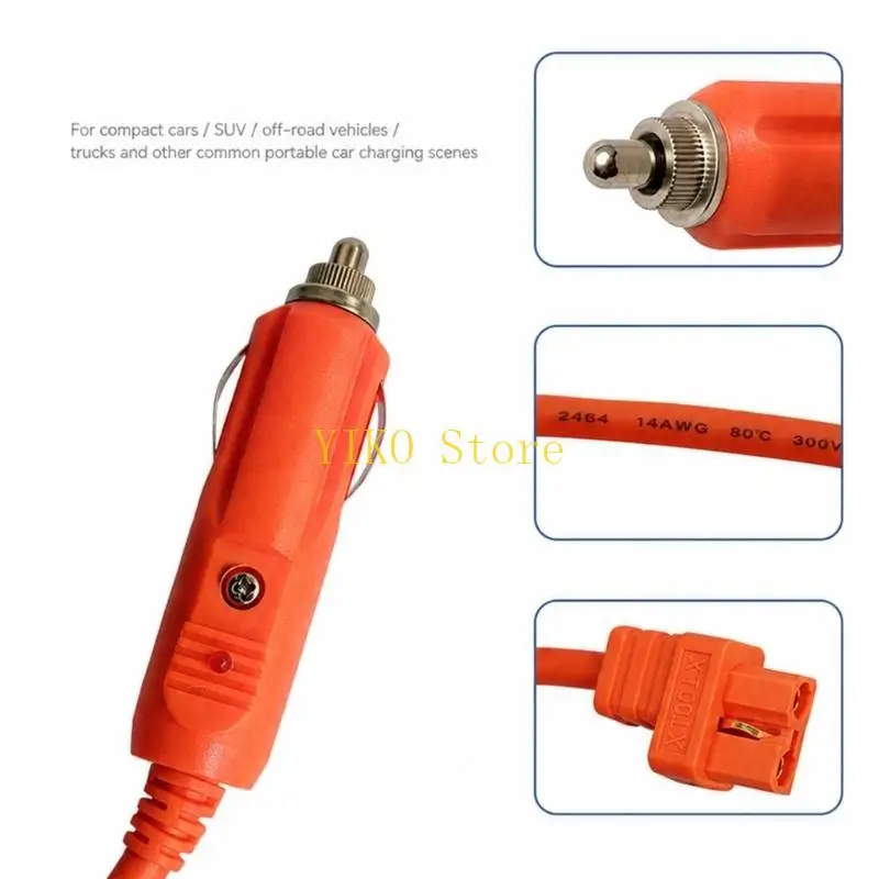 K32C 150/300cm XT60i Female Car Outlet Cord for Backup Energy Charging Daily
