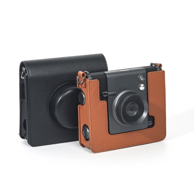 

Для Fujifilm Instax Wide Evo Camera Ретро сумка для камеры Защитный чехол из искусственной кожи с плечевым ремнем Защитная сумка для хранения