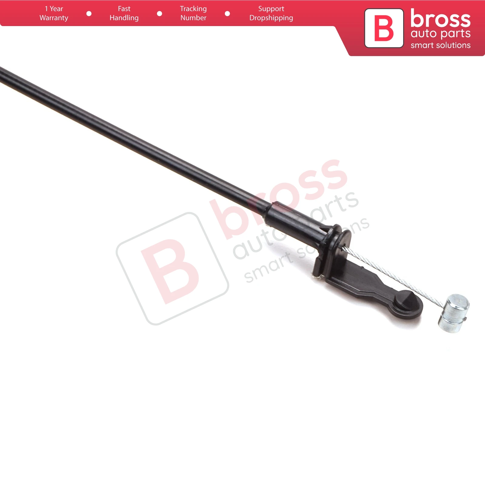 Bross BDP924 Inner Door Handle Release Lock Latch Bowden Cable Front Left or Right 86 HUE21813AA for Ford Cargo Truck