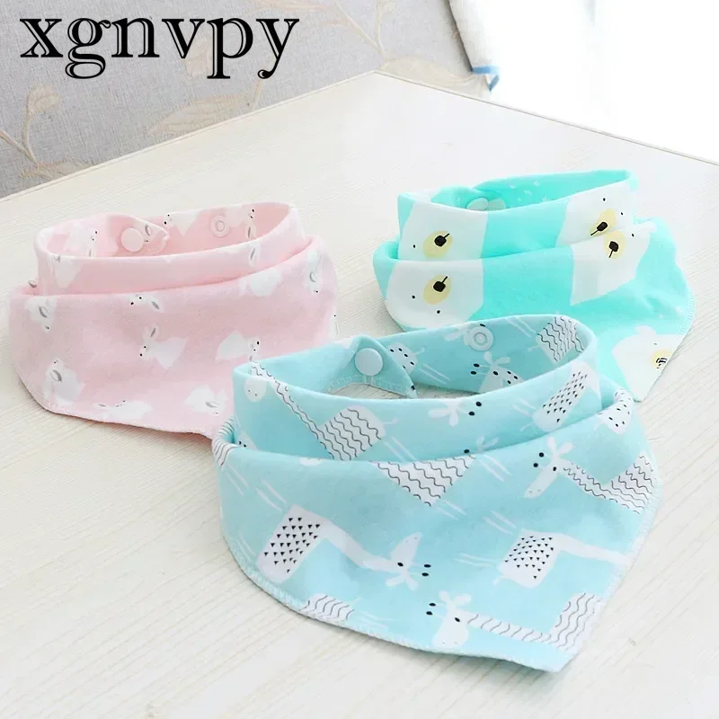 xgnvpy Baby Bibs Cotton Baby Feeding Apron Triangle Bib Cartoon Feeding Scarf Bib Collar Bib Burp Cloth Bandana Saliva Towel