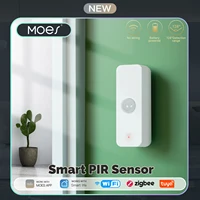 Sensor de movimiento inteligente MOES, Detector de cuerpo humano PIR WiFi ZigBee para Tuya, automatización de escenas de seguridad para el hogar, alimentado por batería, inalámbrico