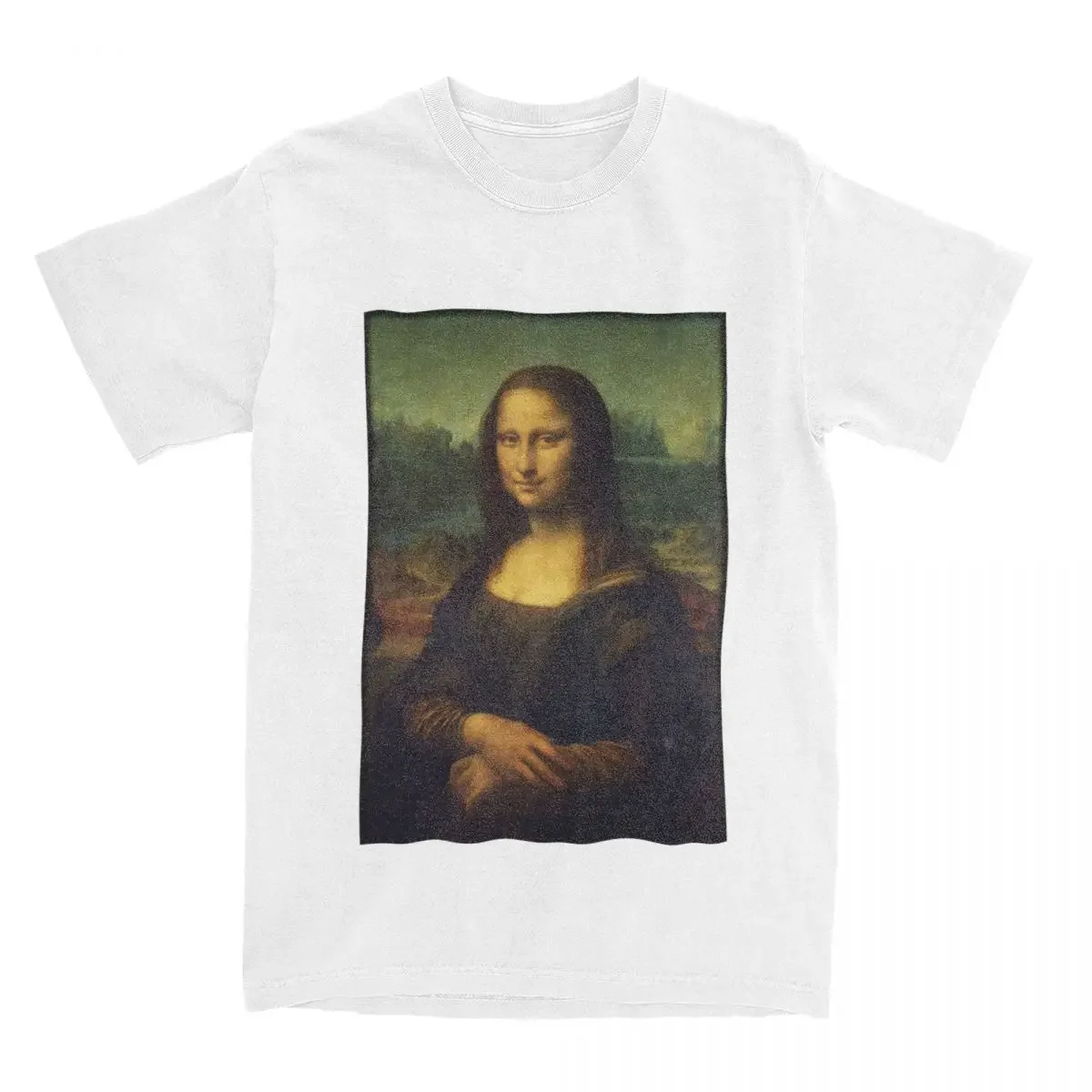 Men Women\'s Da Vinci Mona Lisa Graphic T Shirt Accessories Vintage 100% Cotton T Shirts Tee Clothing Gift Idea heavyweight Round