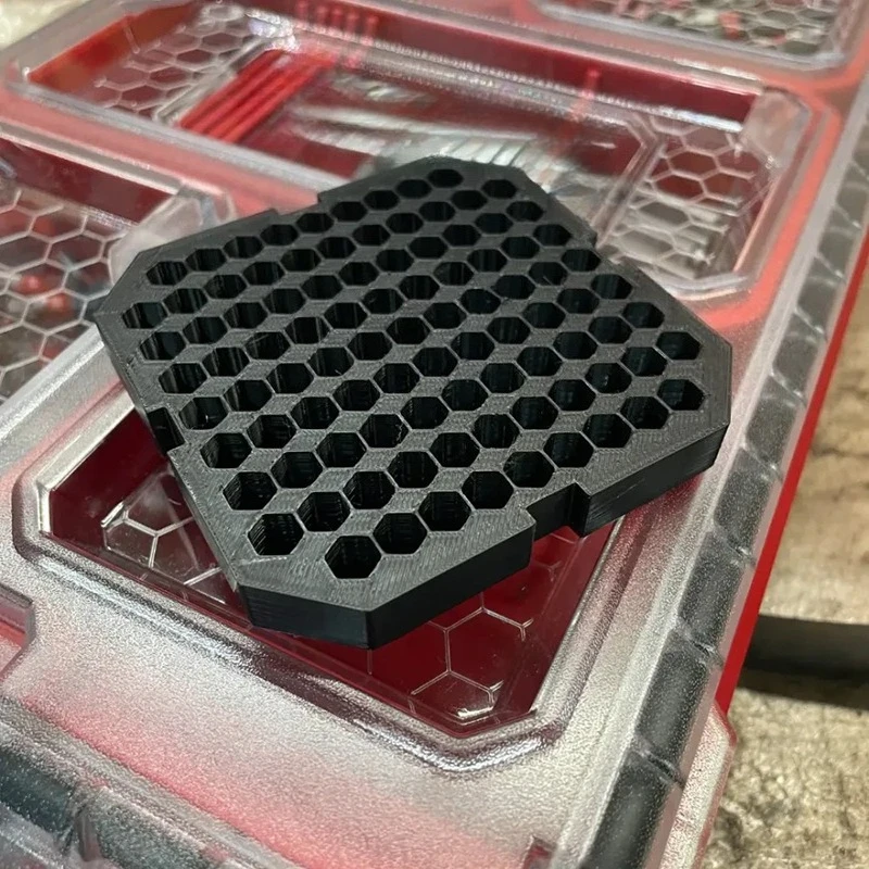 1pc Packout Box Drill Bit Organizer Insert Fits for Milwaukee Screwdriver Bits Storage Holder Workshop Hardware Storage Tray
