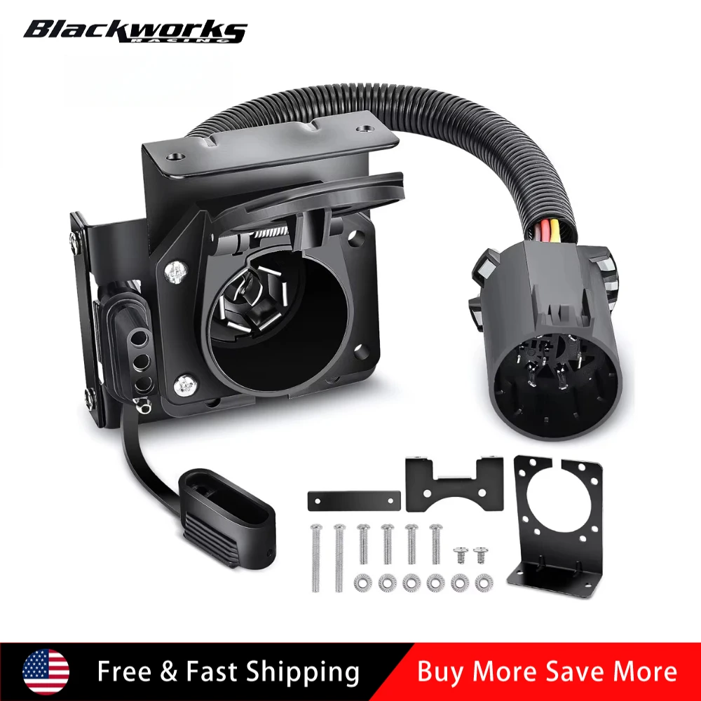 

Для Chevy Silverado 1500 2500 7-контактный жгут проводов прицепа 4-контактный комплект с плоской вилкой