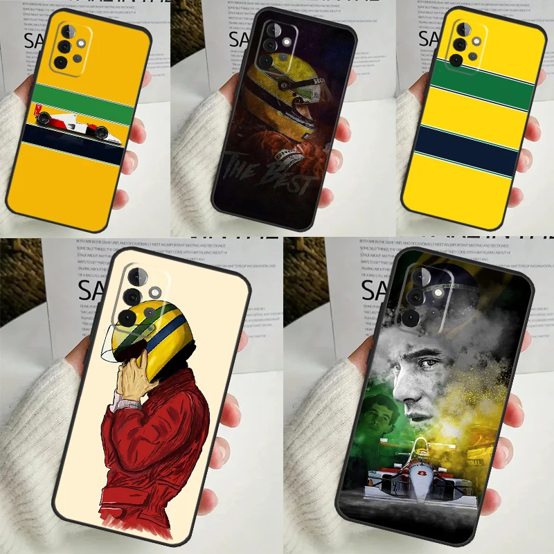 Ayrton Senna F1 For Samsung Galaxy A14 A34 A54 A12 A32 A52 A51 A71 A53 A33 A13 A15 A25 A35 A55 Phone Case