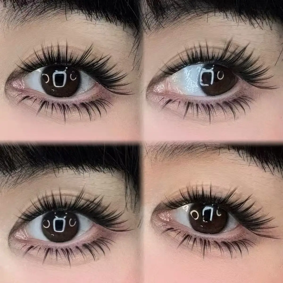 WINKLURE 10 Reihen D-Curl Manga Wimpern-Cluster, Fox Cat Cluster Wimpern, Natürlicher Look, Cosplay Anime-Stil Wimpernverlängerungen, Flauschig – Detail 4