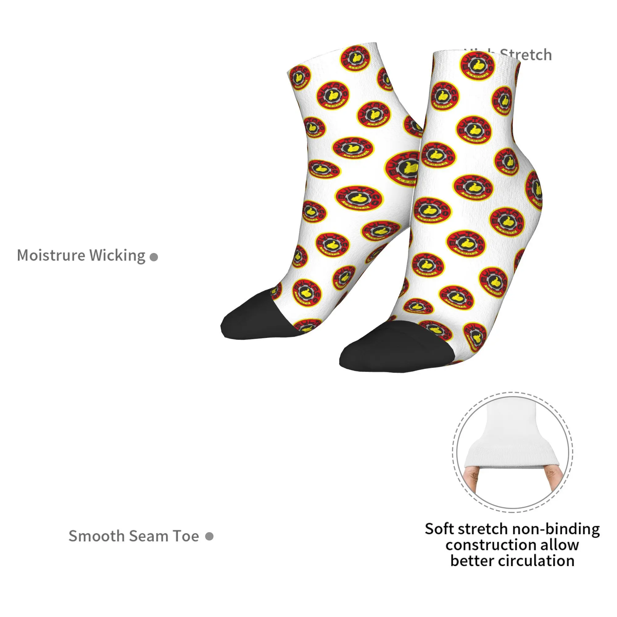 Bultaco Calcetines de motocicletas Harajuku Medias absorbentes de sudor Calcetines para todas las estaciones Accesorios para regalos de Navidad unisex