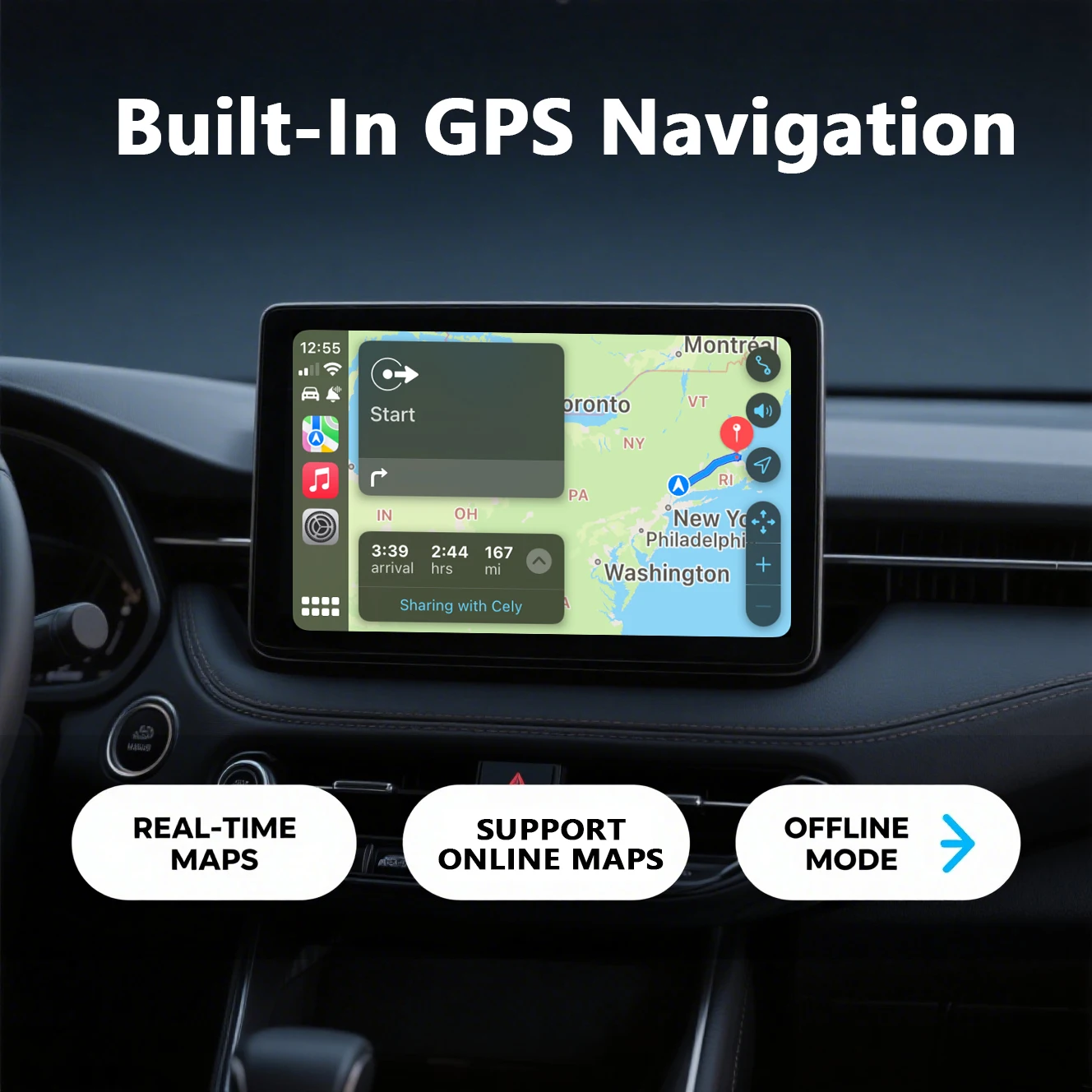8GB أندرويد 15 مشغل ديفيدي للسيارة الملاحة GPS واي فاي بلوتوث اللاسلكية Carplay سيارة Radoi لاند روفر فريلاندر 2 2007-2015
