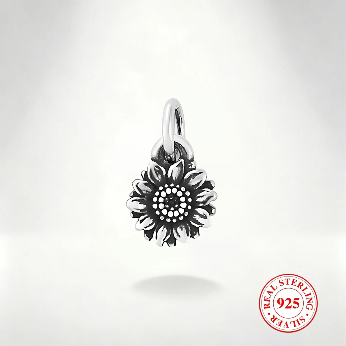 

1 шт. S925 кулон из чистого серебра с подсолнухом, очаровательный винтажный кулон «сделай сам», подходит для украшений ожерелья и браслета «сделай сам»