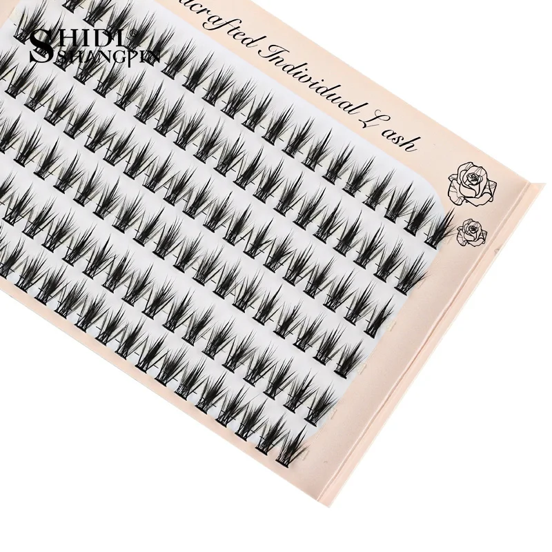 1 Box Wimpernverlängerungs-Bundles, vorgefertigte C-Curl-Wimpern, natürliche Cluster-Wimpern, Einzelwimpern, Make-up-Tool, Faux Cils XMX – Detail 12