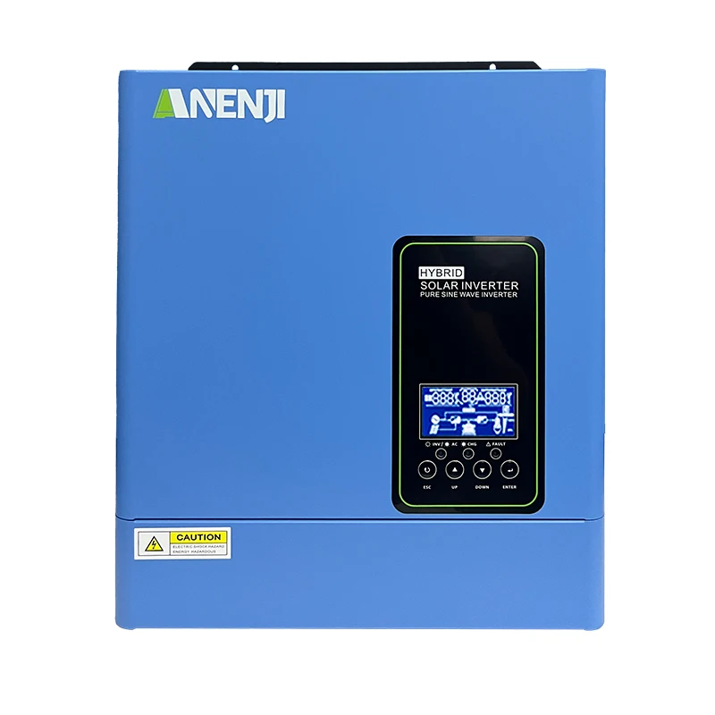 ANENJI 2pcs/1pcs 3KW 24V 110V Off Grid Hybrid Inverter MPPT 100A 500VDC PV 4000W Solar Charger Pure Sine Wave Inverter for Home