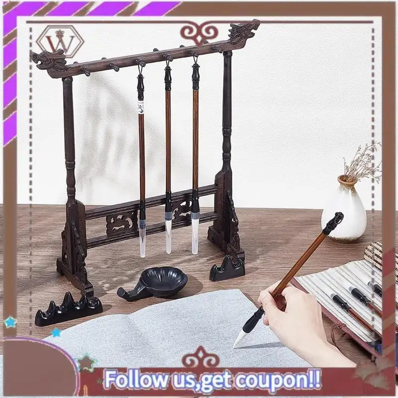 

Latest 15Pcs Chinese Calligraphy Brushes Set For Watercolor Art With Roll-Up Brush Holder Tray Containers Water Writing Cloth