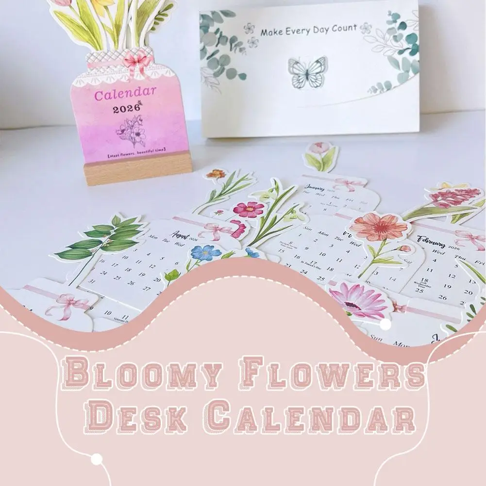 

Деревянная подставка, календарь, милый изысканный декоративный орнамент, натуральное дерево, экологически чистый бумажный цветок, настольный календарь