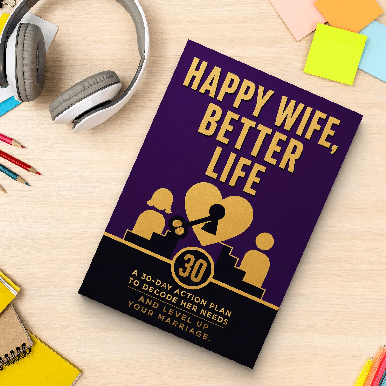 Happy Wife, Better Life, 30-Day Marriage Guide to Her Needs, Communication, Trust, Emotional Connection and Intimacy
