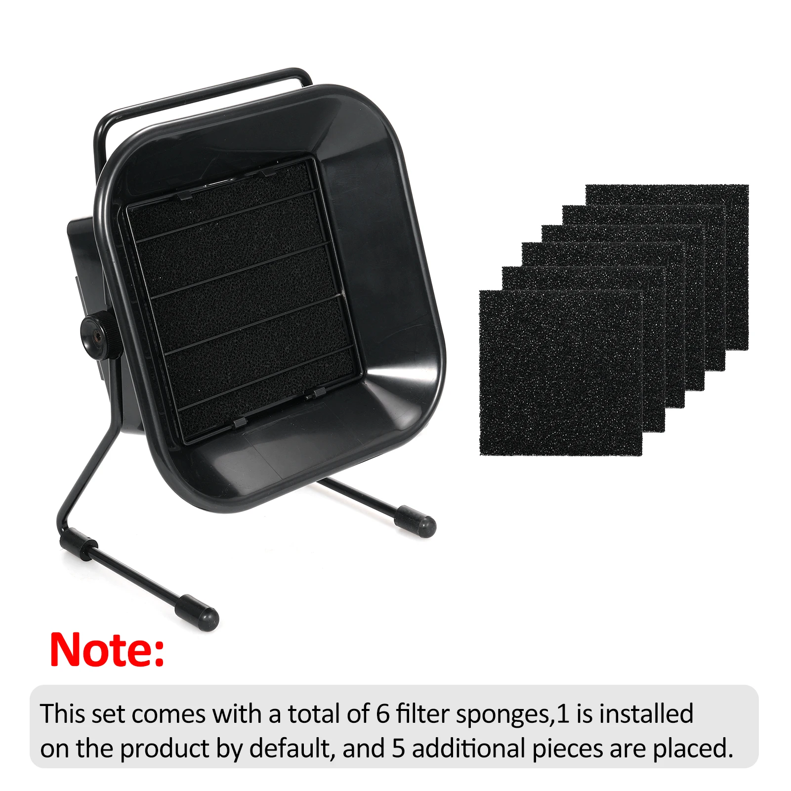 16W Fume Extractor Smoke Absorber with Active Carbon Adjustable Angle Quiet Fan for Soldering Station With 6PCS Filter Sponges