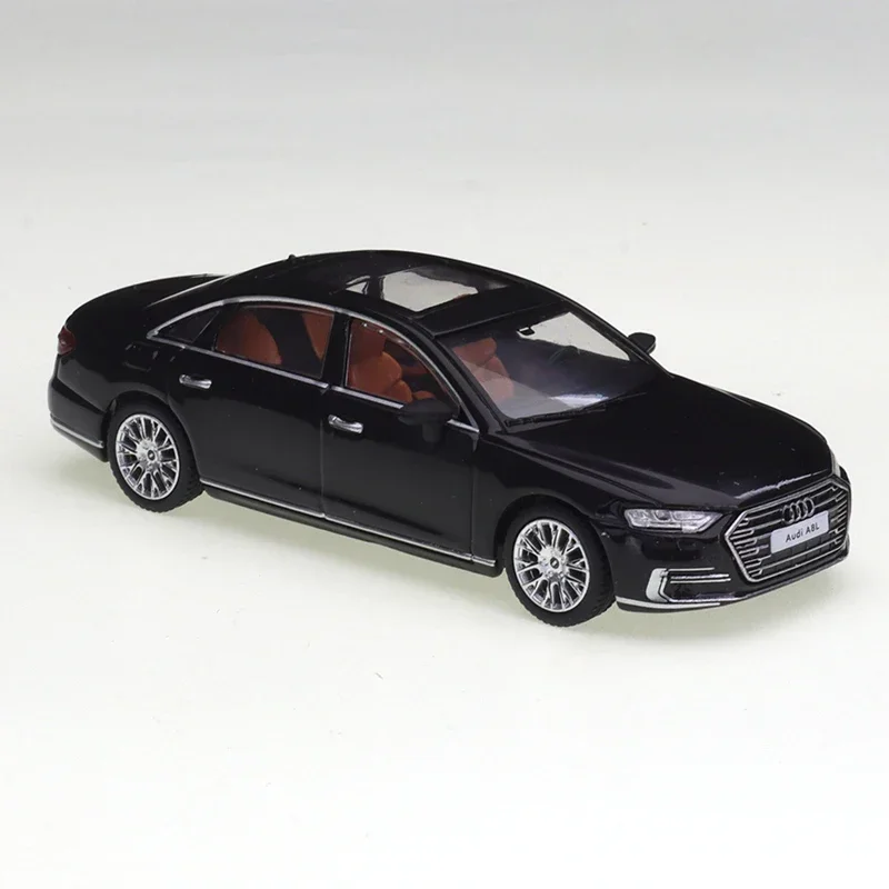 JKM 1/64 Audi A8L Independent Brake Discs Cars Alloy Toys Motor Vehicle Diecast Metal Model Kids Xmas Gift Toys for Boys