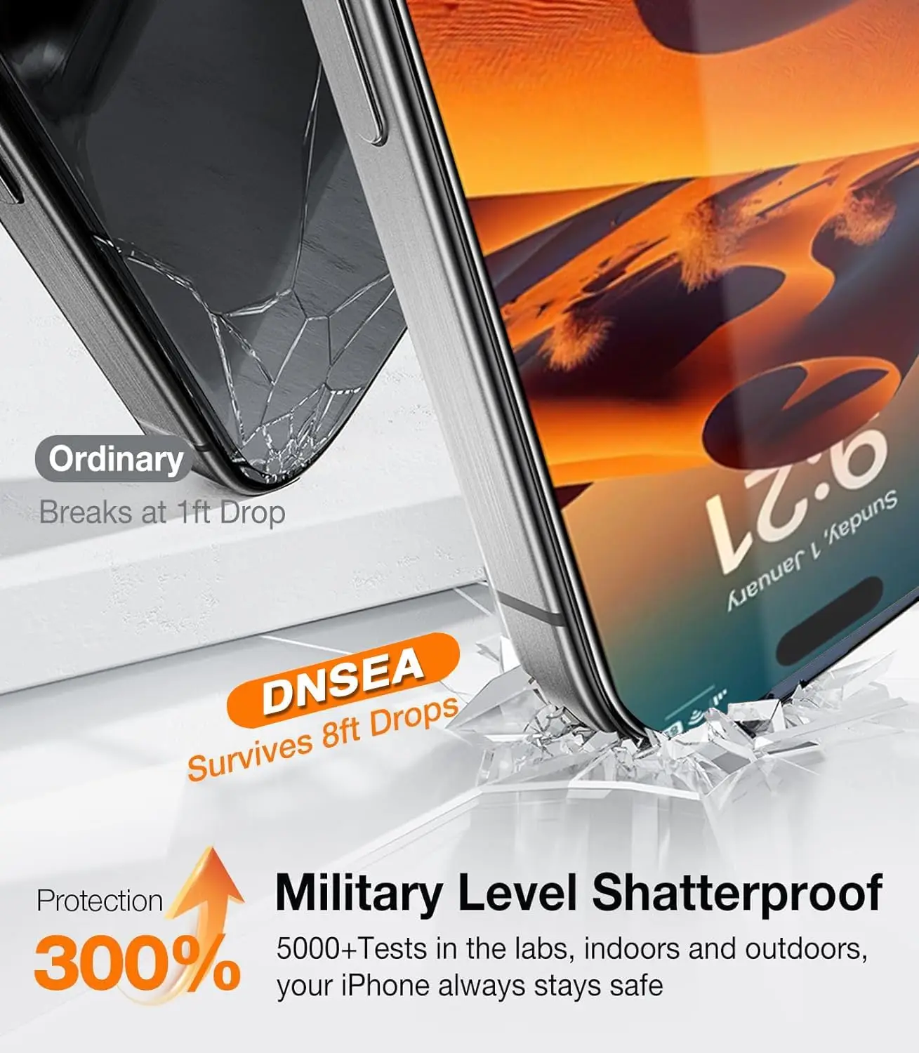 2Pcs Tempered Glass For iPhone 14 15 16 Plus 13 12 11 Pro Max Mini XS Max X XR Screen Protector Dust Free Lnstallation With Easy image 2