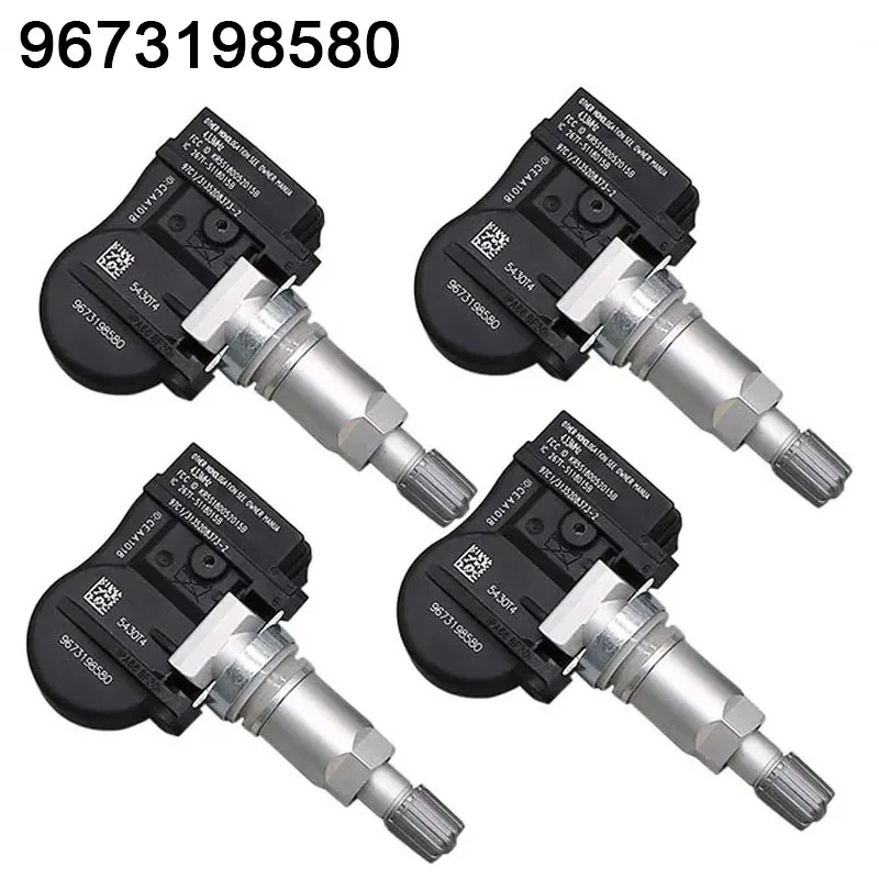 1/4 قطعة TPMS سيارة استشعار ضغط الإطارات لسيتروين C4 C5 C6 C8 بيجو 207 307 407 508 607 807 1007 9673198580 433MHz