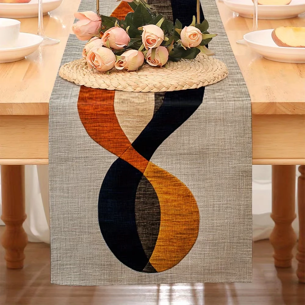 VIKAMA Rhythm Streamlined Fashion table runner Spring and Summer dining table Flag Coffee Table Decoration Home decoration
