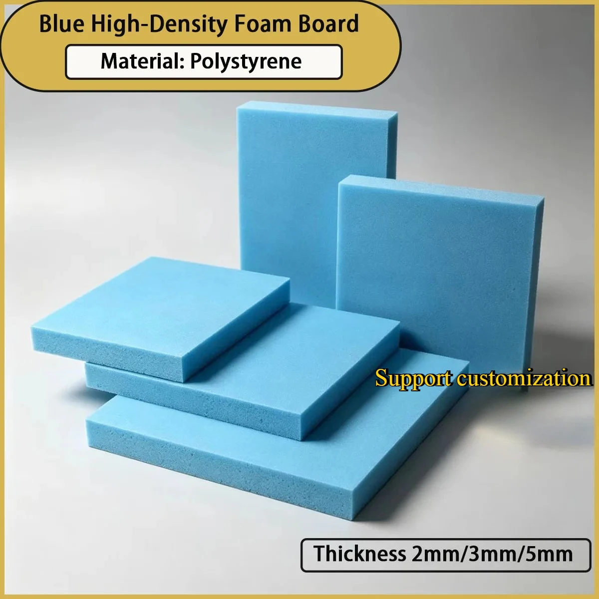 2cm/3cm/5cm Thick Blue High-Density Foam Board Is Used for Building Insulation, Wall Sound Insulation, Foundation Damp Proof, Et