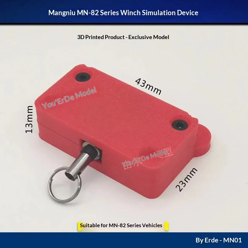 Mn Model Rc Winch Simulated Device 3D Printed Auto Retract Pull Rope For MN 82 82S 82T Rc Crawler Car