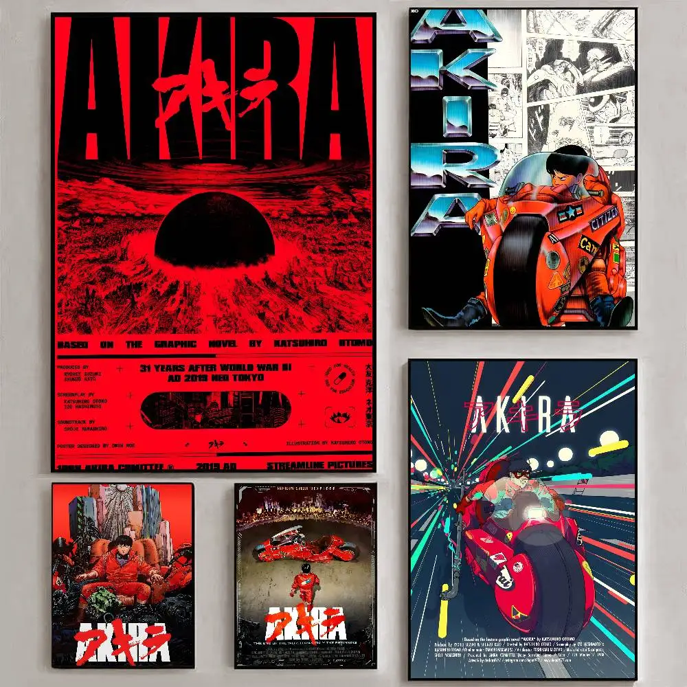 Classic Anime A-Akira Poster Art HD Canvas Advanced Aesthetic Printing Paper Wall Art for Living Room Home Decor