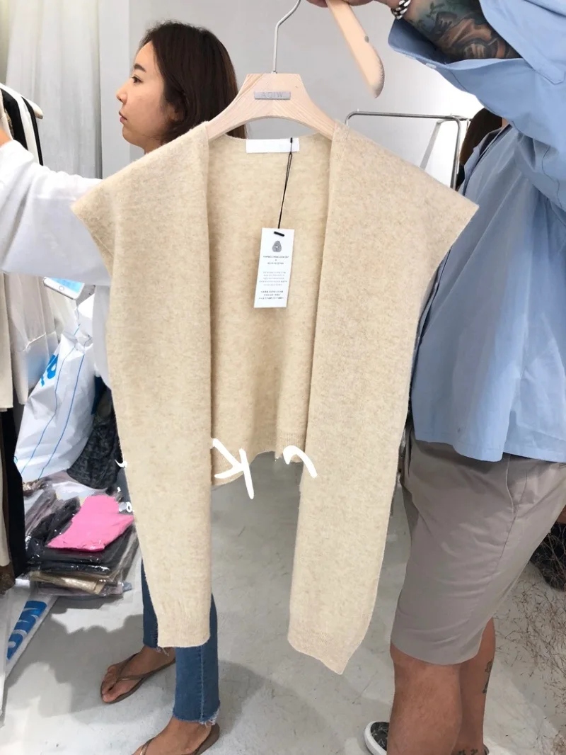 

Spring Autumn New 00% Pure Wool Thiened Small awl Ne Protection Air Conditioned Room Knot ing Scarf Multi Functional...