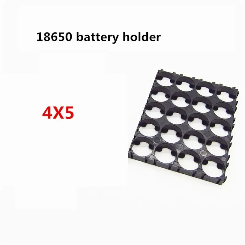 

High-Quality Cylindrical 4x5 Join 18650 Battery Holder - Lithium Ion Cell Support - 10/20/30/50 Pieces