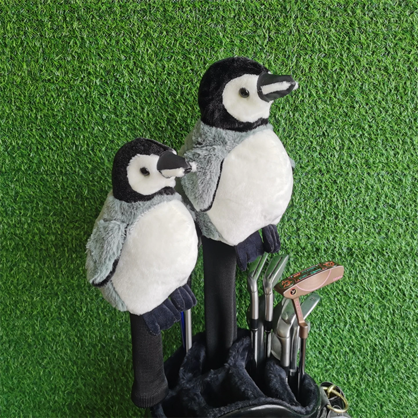 ベストセラー皇帝ペンギンゴルフクラブヘッドカバープロテクターワンウッドキャップカバースモールウッドポールカバーゴルフアクセサリー