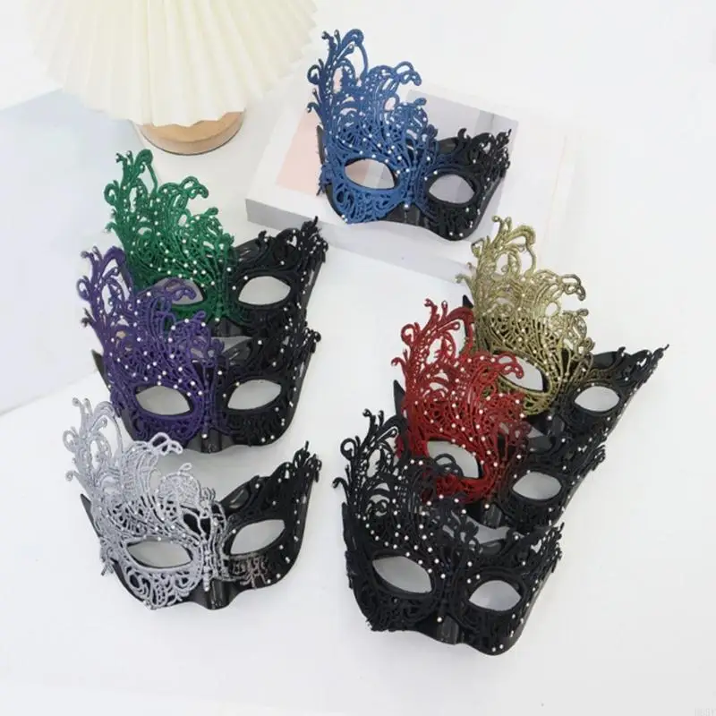 B95F Mặt nạ hóa trang Halloween Mặt nạ bóng Giáng sinh Trang phục dự tiệc Mặt nạ người Venice Mặt nạ người lớn Kid Mardi Gras nạ