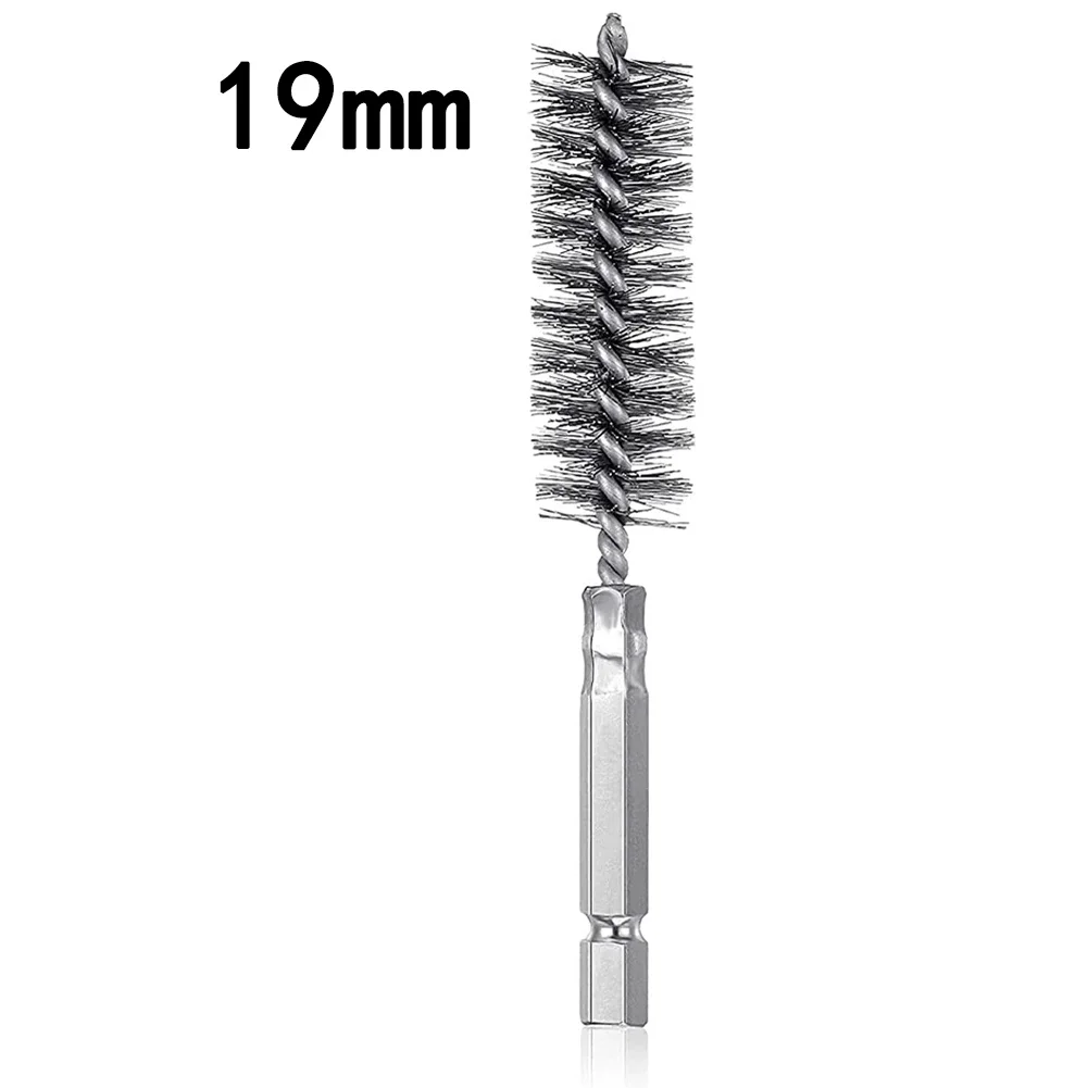 Outils de polissage de lavage pour l'industrie automobile, brosse de nettoyage de la rouille, tube métallique, machines et livres, 8-19mm, ensemble de 6 pièces