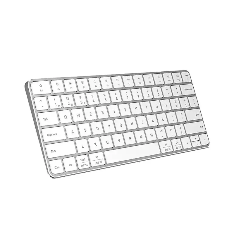 78 Keys Portable Slim Rechargeable Dual Mode Multi-devices Bluetooth 2.4G Wireless Keyboard for Laptop
