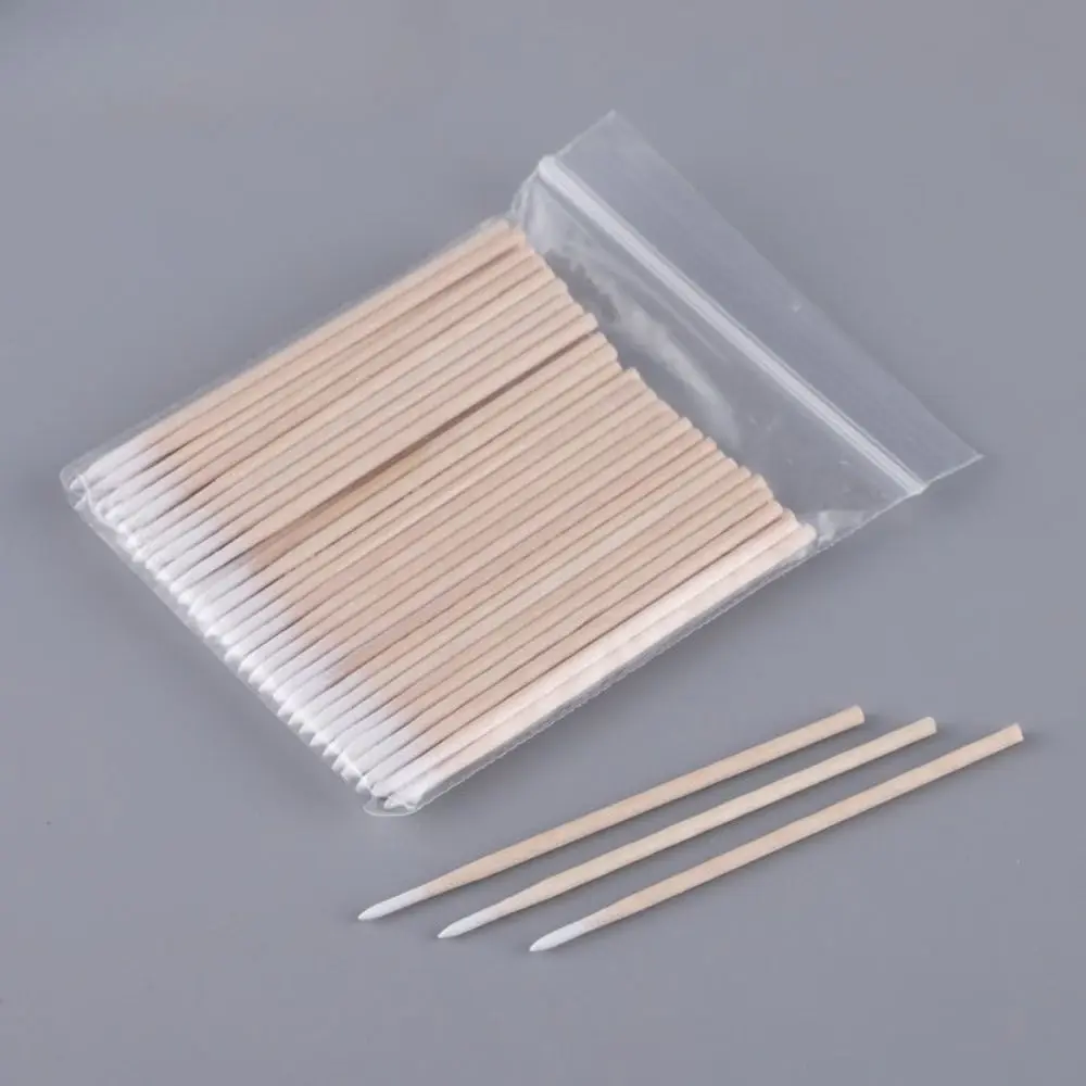 Wood Cotton Swab Nose Ears Cleaning Women Makeup Tools Lipstik Cotton Buds Tip Sticks Bastoncillos Oidos